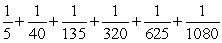 Write the given series in summation notation.   A)    B)    C)    D)    E)   