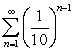 Find the sum of the infinite geometric series below.   A)    B)    C)    D)    E)   