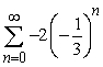 Find the sum of the infinite geometric series.   A)    B)    C)    D)    E)  undefined