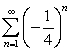 Find the sum of the infinite geometric series.   A)    B)    C)    D)    E)   