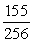 Assume that the probability of the birth of a child of a particular gender is 50%.In a family with eight children, what is the probability that there is at least one girl? A)    B)    C)    D)    E)   