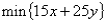 If the objective function has the equation   ,then the y-intercept of the objective function line is 40: