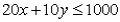 If a constraint has the equation   ,then the slope of the constraint line is function line is -2: