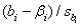 In the standardized value   ,the symbol   represents the: A) mean of   B) variance of   C) standard error of   D) degrees of freedom of  