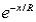 If x is a monetary value (a payoff if positive,a cost if negative) ,U(x) the utility of this value,and R > 0 is an adjustable parameter called the risk tolerance,then the function U(x) = 1 -   is called A) Poisson utility B) exponential utility C) binomial utility D) normal utility
