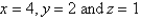 Use the Divergence Theorem to calculate the surface integral   ; that is,calculate the flux of   across   .   S is the surface of the box bounded by the coordinate planes and the planes   . A)    B)    C)    D)    E)   