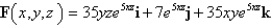 Determine whether or not vector field is conservative.If it is conservative,find a function f such that    