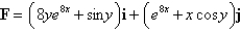 Determine whether or not F is a conservative vector field.If it is,find a function f such that    