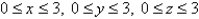 Find the mass of the solid E,if E is the cube given by   and the density function   is   .