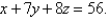Express the triple integral    as an iterated integral in six different ways using different orders of integration where T is the solid bounded by the planes       and  