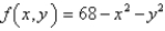 Estimate the volume of the solid that lies above the square   and below the elliptic paraboloid   . Divide   into four equal squares and use the Midpoint rule. A)    B)    C)    D)    E)   