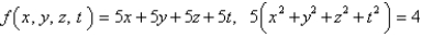 Use Lagrange multipliers to find the minimum value of the function subject to the given constraints.  
