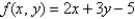 Find the absolute extrema of the function   on the closed triangular region with vertices   ,   and   . A)  Absolute minimum -5,Absolute maximum 5 B)  Absolute minimum 0,Absolute maximum 5 C)  Absolute minimum -5,Absolute maximum 17 D)  Absolute minimum 5,Absolute maximum 17