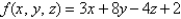 Describe the level surfaces of the function   .