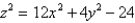 Reduce the equation to one of the standard forms.   A)    B)    C)    D)    E)   