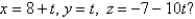 Which of the given lines is parallel to the line   A)    B)    C)    D)    E)   