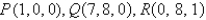 Find a nonzero vector orthogonal to the plane through the points P,Q,and R.   A)    B)    C)    D)    E)  None of these