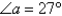 The tension T at each end of the chain has magnitude 27 N and makes an angle   with the horizontal.What is the weight of the chain? Round the result to the nearest hundredth.  