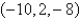 Find the distance from   to the xy-planes. A)  10 B)  8 C)  2 D)  16 E)  4