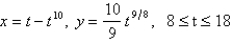 Set up,but do not evaluate,an integral that represents the length of the parametric curve.  