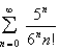 Find the sum of the series.  