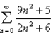 Determine whether the given series converges or diverges.If it converges,find its sum.   A)    B)    C)    D)  Diverges