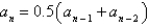 A sequence is   defined recursively by the equation   for   where   .Use your calculator to guess the limit of the sequence.