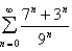 Determine whether the given series converges or diverges.If it converges,find its sum.  