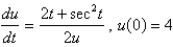 Solve the initial-value problem.  