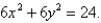 The base of S is a circular region with boundary curve   Cross-sections perpendicular to the x axis are isosceles right triangles with hypotenuse in the base. Find the volume of S.