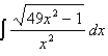 Use the Table of Integrals to evaluate the integral.   A)    B)    C)    D)    E)   