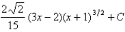 Use a table of integrals to evaluate the integral.   A)    B)    C)    D)   