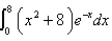 Evaluate the integral.   A)    B)    C)    D)    E)  None of these
