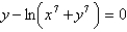 Find an equation of the tangent line to the curve   at (1 , 0)