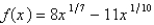 Find the most general antiderivative of the function.  