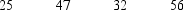 You are given the following information obtained from a random sample of 4 observations taken from a large, normally distributed population.    Construct a 95% confidence interval for the mean of the population.