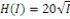 Suppose a particular new treatment increases health,H,by the following amount   where I is income spent.How much additional benefit do you receive from I = 25 to I = 36? At what amount is the marginal benefit equal to the marginal cost of the treatment?