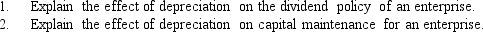 Depreciation is the systematic allocation of historical depreciable cost to periods in which an asset is used.Depreciation is not a cash outflow but does reduce reported income and thus retained earnings by the depreciable cost of the asset less the tax savings associated with depreciation. Required:   