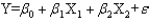 Exhibit 15-4 a.   b.   c.   d.   -Which equation describes the multiple regression equation? A) Equation A B) Equation B C) Equation C D) Equation D