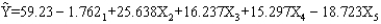 We want to test whether or not the addition of 3 variables to a model will be statistically significant.You are given the following information based on a sample of 25 observations.        The equation was also estimated including the 3 variables.The results are        a.State the null and alternative hypotheses. b.Test the null hypothesis at the 5% level of significance.