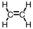 Which of the following is the correct Lewis structure for C<sub>2</sub>H<sub>4</sub>? A)    B)    C)    D)   