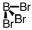 Which of the following molecular geometries would most likely give rise to a nonpolar compound? A)    B)    C)    D)   