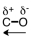 Which of the following correctly represents the polarity of the bond? A)    B)    C)    D)   