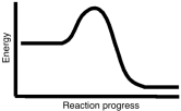 The reaction represented by this energy diagram is endothermic.  
