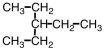 The IUPAC name for the chemical shown contains an ethyl group located at what position?   A)  1 B)  2 C)  3 D)  4