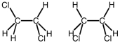 The following two structures would be classified as what?   A)  geometric isomers B)  structural isomers C)  stereoisomers D)  conformations