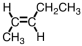 Which of the following compounds is trans-3-hexene? A)    B)    C)    D)   