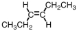 Which of the following compounds is trans-3-hexene? A)    B)    C)    D)   