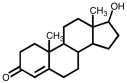 <strong>Testosterone,the principle male sex hormone,is shown below.It would best be classified as which of the following? </strong> A) alcohol B) ketone C) alkene D) polyfunctional