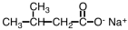 What is the IUPAC name of the compound shown below?   A)  sodium 3-methylbutanonate B)  sodium 2-methylbutanonate C)  2-methyl sodium butanonate D)  3-methyl sodium butanonate